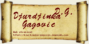 Đurđinka Gagović vizit kartica